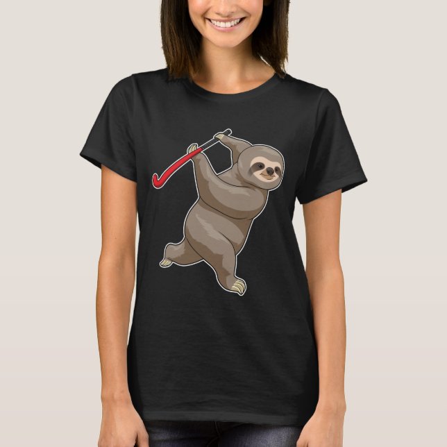 Sloth Hockey Hockey T-Shirt (Vorderseite)