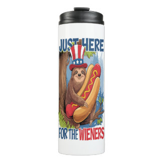 Sloth Hot Dog 4. Juli GRILLEN Thermosbecher