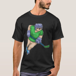 Sloth Ice Hockey Eishockeystick T-Shirt