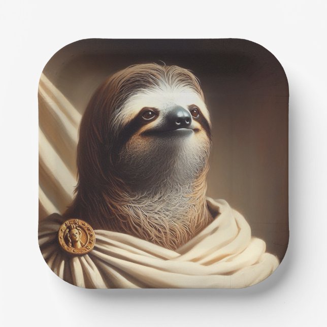 Sloth im antiken Rom Pappteller (Vorderseite)