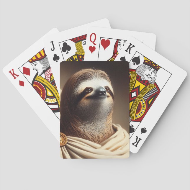 Sloth im antiken Rom Spielkarten (Rückseite)