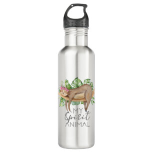 Sloth ist mein geistiges Tiergeschenk für Sloth Lo Edelstahlflasche