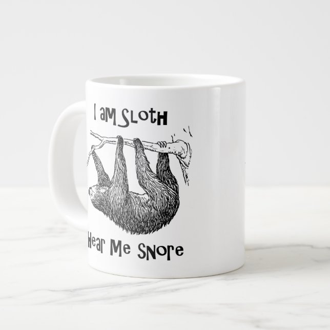 Sloth Jumbo-Tasse (Vorderseite Links)