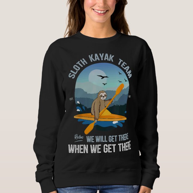 Sloth Kayak Team Sweatshirt (Vorderseite)