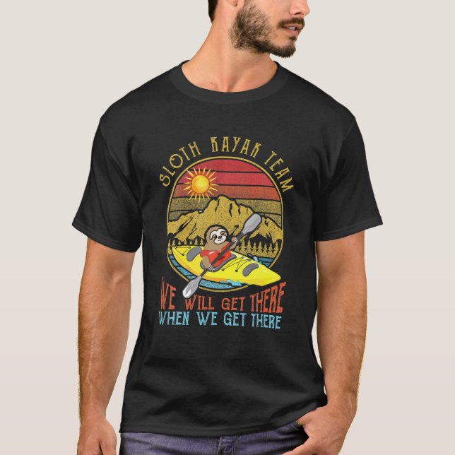 Sloth Kayaking Sloth Kayak Team T-Shirt (Vorderseite)