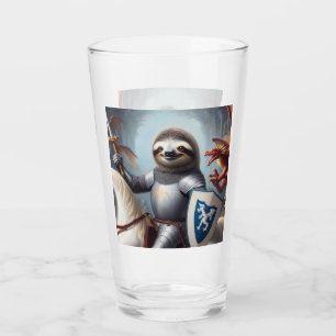 Sloth Knight Fighting Dragons Glas