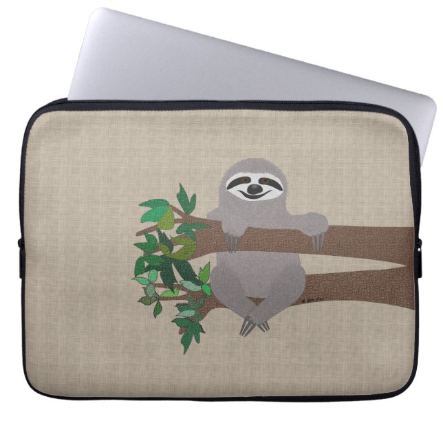 Sloth Laptop Sleeve (Vorderseite)