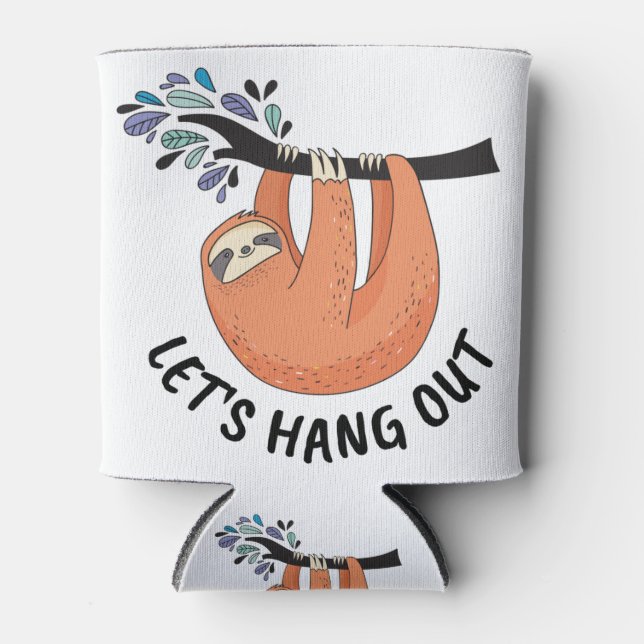 Sloth Lass uns ausziehen Dosenkühler (Vorderseite)