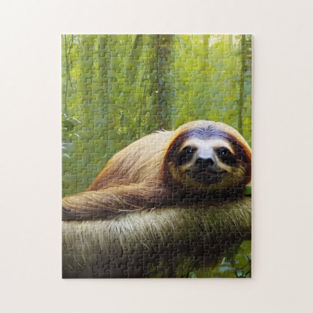 Sloth Lazy Day, Jigsaw Puzzle (Vertikal)