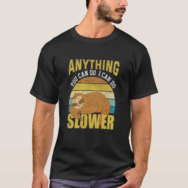 Sloth  Lazy Person  Lazy  4 T-Shirt (Vorderseite)