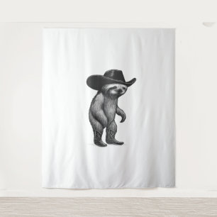 Sloth Lazy Sleepy Sloth Wandteppich