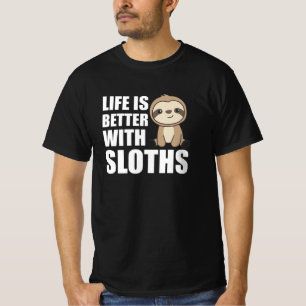 Sloth Liebe Life Sloth Niedlicher Tiere Lazy T-Shirt