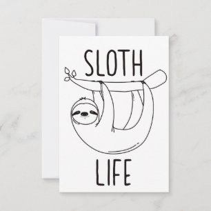Sloth Life Card Karte