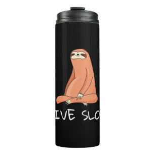 Sloth Live Slow Thermosbecher