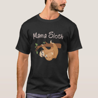 Sloth Lover Women T-Shirt Mama Sloth Mother Day