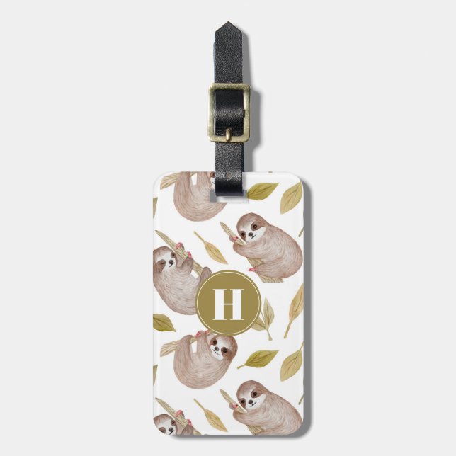 Sloth Luggage Tags Gepäckanhänger (Vorderseite vertikal)