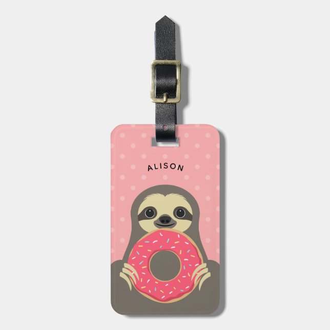Sloth Luggage Tags Gepäckanhänger (Vorderseite vertikal)