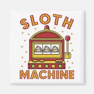 Sloth Machine Slots Spielautomat Casino Magnet