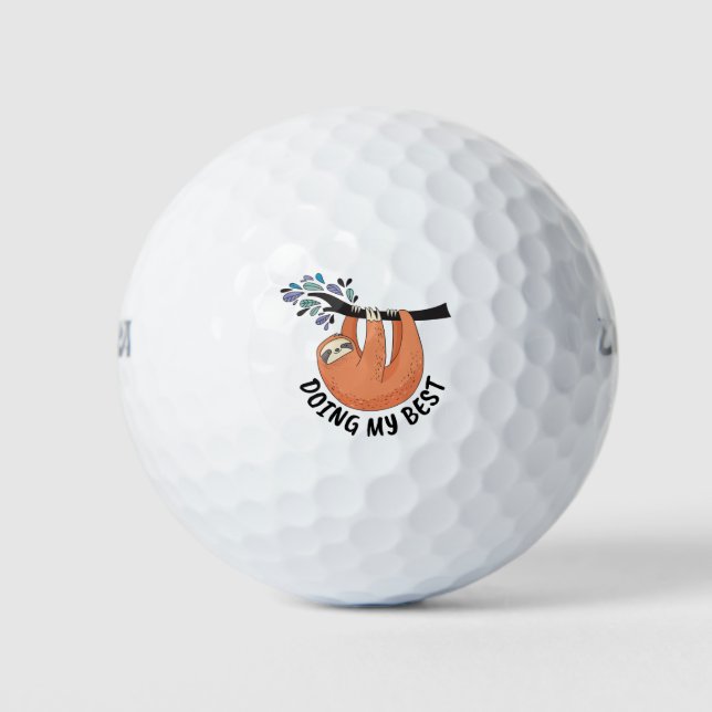 Sloth macht mein Bestes Golfball (Vorderseite)