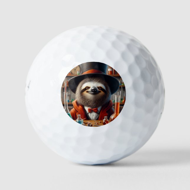Sloth Mad Scientist Golfball (Vorderseite)