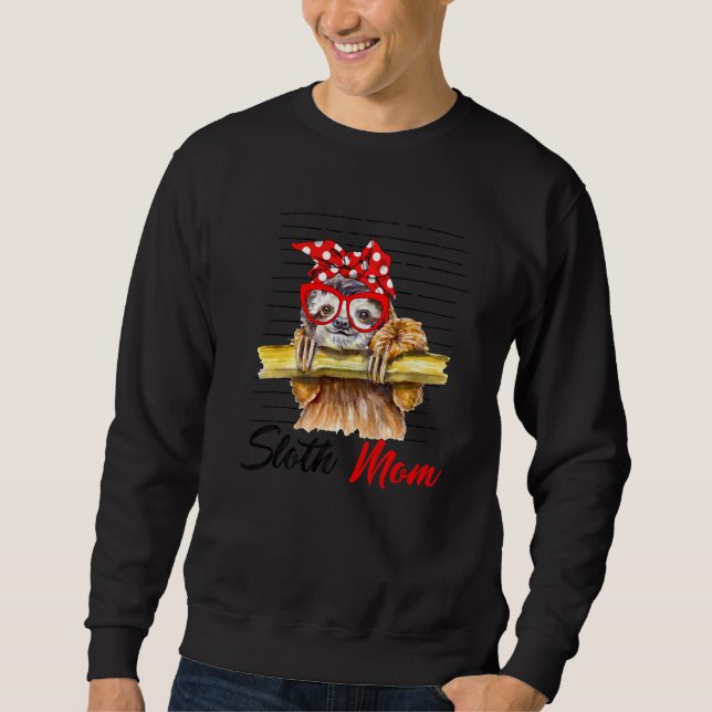 Sloth Mama Rosie The Riveter Tribute Sweatshirt (Vorderseite)