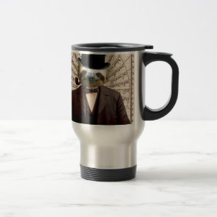 Sloth-Mann viktorianisches Steampunk anthropomorph Reisebecher