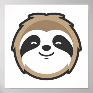 Sloth Mascot Poster