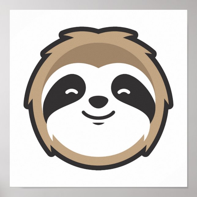 Sloth Mascot Poster (Vorne)