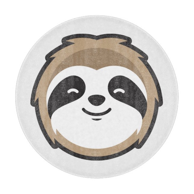 Sloth Mascot Schneidebrett (Vorderseite)