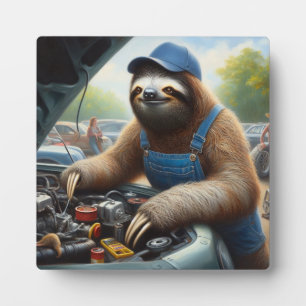 Sloth Mechanic Fotoplatte