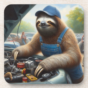 Sloth Mechanic Getränkeuntersetzer