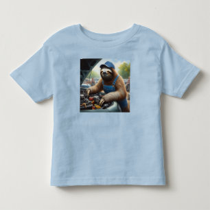 Sloth Mechanic Kleinkind T-shirt