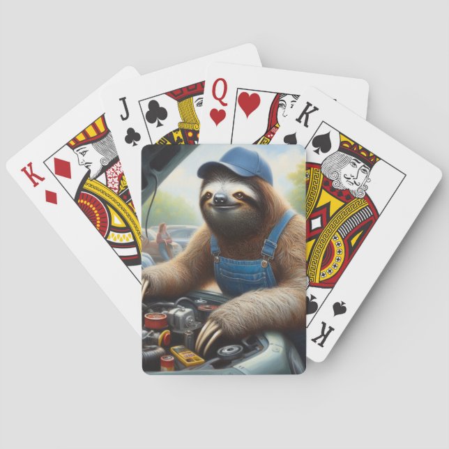 Sloth Mechanic Spielkarten (Rückseite)