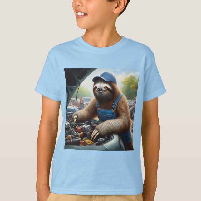 Sloth Mechanic T-Shirt (Vorderseite)