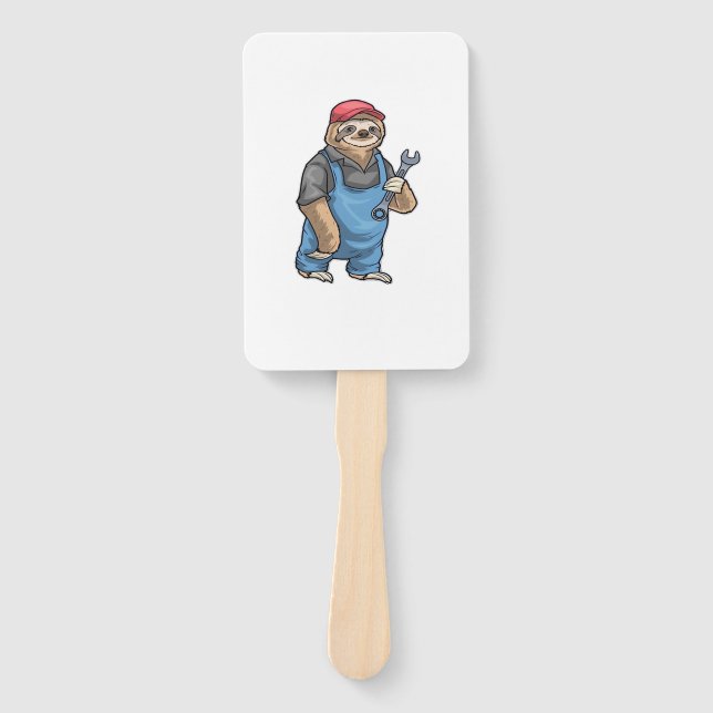 Sloth Mechanic Wrench Classic T-Shirt Fächer (Vorderseite)