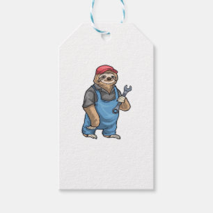 Sloth Mechanic Wrench Classic T - Shirt Geschenkanhänger