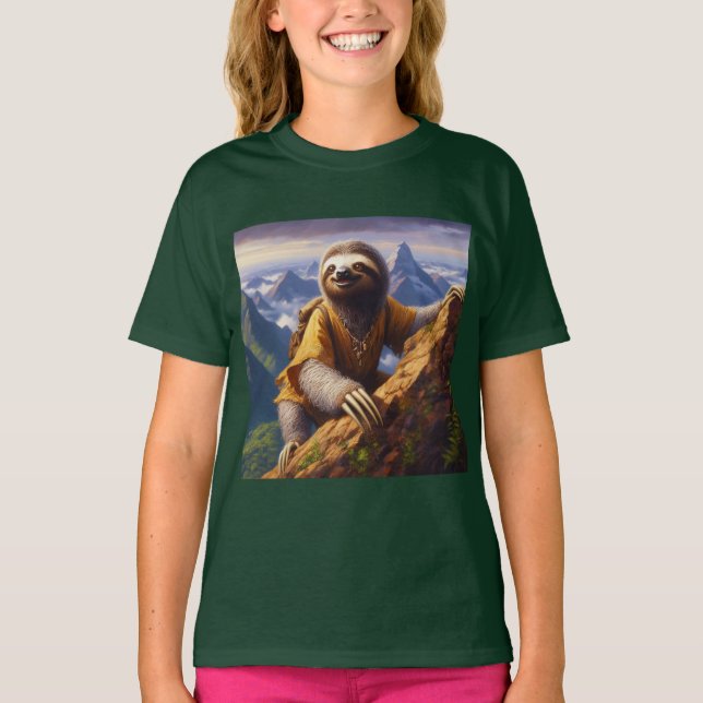 Sloth Mountain Climbing T-Shirt (Vorderseite)