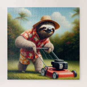 Sloth Mowing Lawn Puzzle
