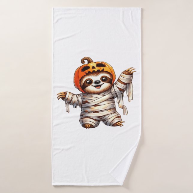 Sloth Mummy Halloween Classic T-Shirt Badehandtuch (Badehandtuch)