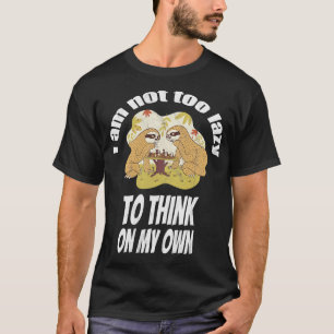 Sloth nicht zu lazy, um an Schach zu denken T-Shirt