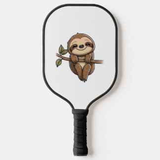 Sloth Niedlich Sloth Niedlicher Cartoon Pickleball Schläger