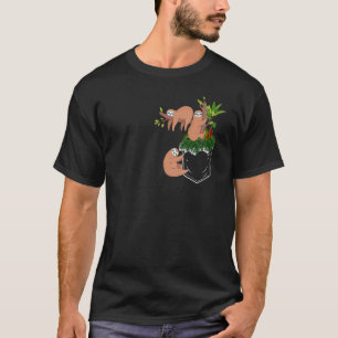 Sloth Niedlich Sloth Pocke for Kids Sloth T-Shirt