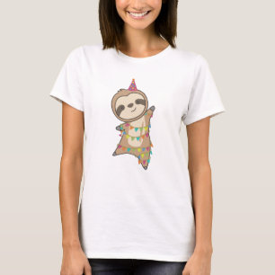 Sloth Niedlicher Tiere für Kinder Funny Birthday T-Shirt