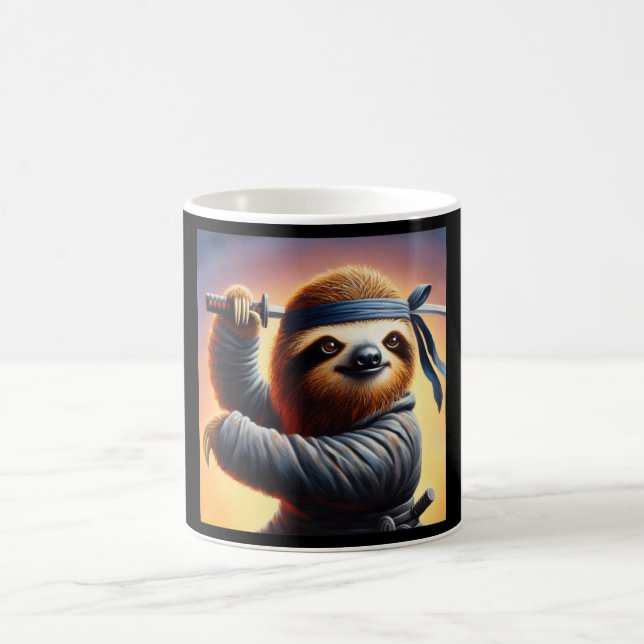 Sloth Ninja Kaffeetasse (Mittel)