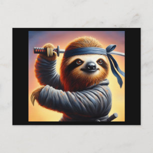 Sloth Ninja Postkarte