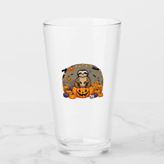Sloth-o-ween Classic-T - Shirt Glas (Vorderseite)