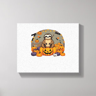 Sloth-o-ween Classic-T - Shirt Leinwanddruck