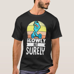 Sloth One Wheel Hoverboard Retro Electric Skateboa T-Shirt