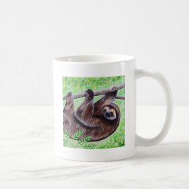 Sloth Painting Kaffeetasse