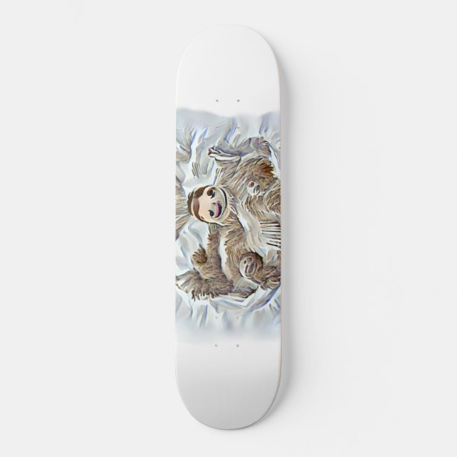 Sloth Painting Tote Bag Gallery Wrap iPad Air Cove Skateboard (Vorderseite)